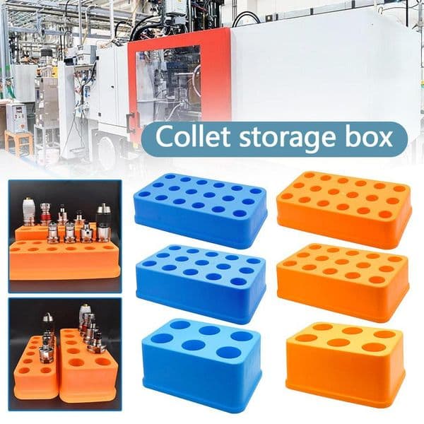BT30 Chuck Collet Rack Holder Collecting Box Tray BT40 Tools Holders Plastics Storage Box Cnc Mahcine Parts Holders Case