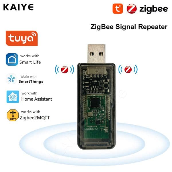 Zigbee 3.0 Signal Repeater USB Signal Amplifier Extender for Tuya eWeLink Home Assistant ZigBee2MQTT Tasmota Device Automation