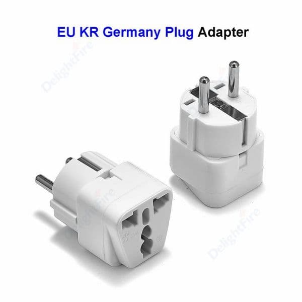 1pc 4.8mm CE High Quality EU KR Germany Power Adapter AU UK Brazil Swiss US To EU European German AC Travel Plug Adapter Sockets