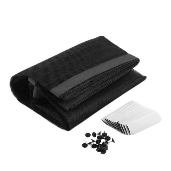 2024 small size Summer Anti Mosquito Insect Fly Bug Curtains Magnetic Net Automatic Closing Door Screen Kitchen Curtains Black
