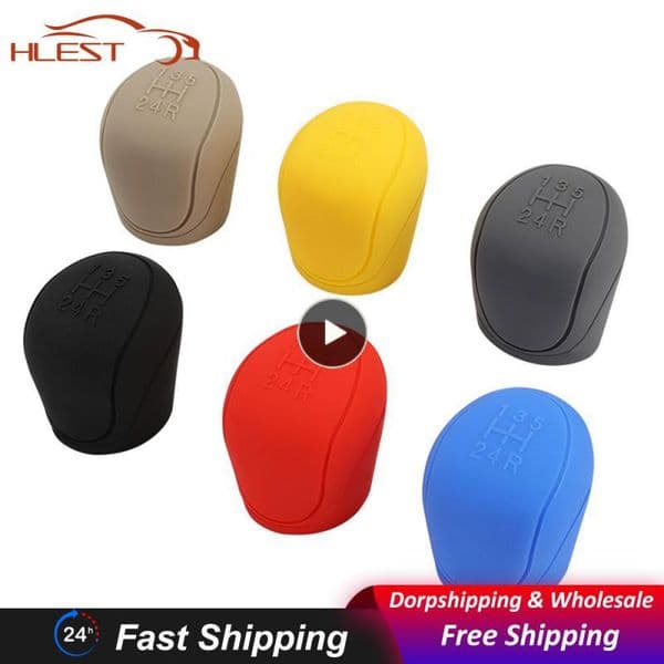 Brake Handle Cover Premium Portable Knob Cover Silicone Car Gear Head Cover Knob