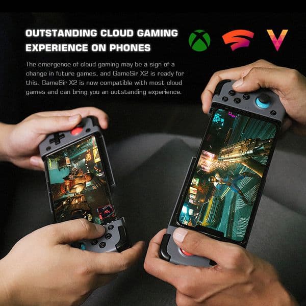 GameSir X2 Mobile Phone Gamepad Game Controller for Cloud Gaming Xbox Game Pass, STADIA, GeForce Now, xCloud, Luna, Steam Link