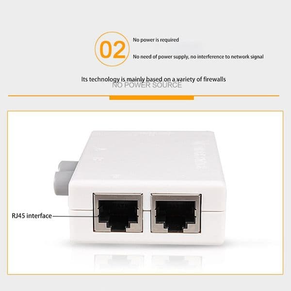 Mini 2 Port RJ45 RJ-45 Network Switch Ethernet Network Box Switcher Dual 2 Way Port Manual Sharing Switch Adapter HUB