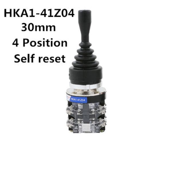 2/4 Directions Momentary/Self-locking Monolever Joystick Switch Transparent Black HKA1-41Z02/41Z04/41Y02/41Y04