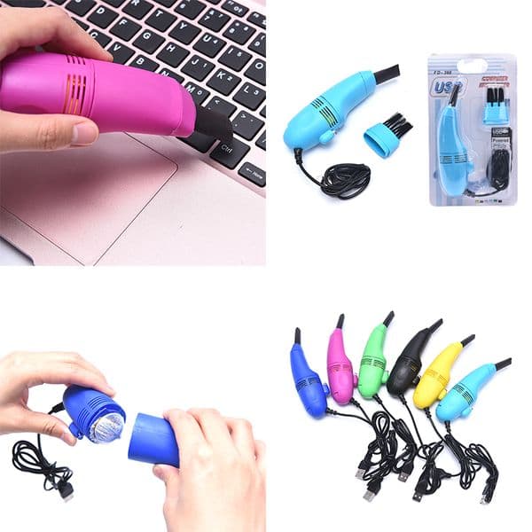 Mini Computer Vacuum USB Keyboard Cleaner PC Laptop Brush Dust Cleaning Kit Vaccum Cleaner Computer Clean Tools