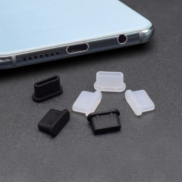 100pcs Silicone USB type-c charge port dust plug Anti Dust Interface protector For Samsung Huawei For Xiaomi USB Charging