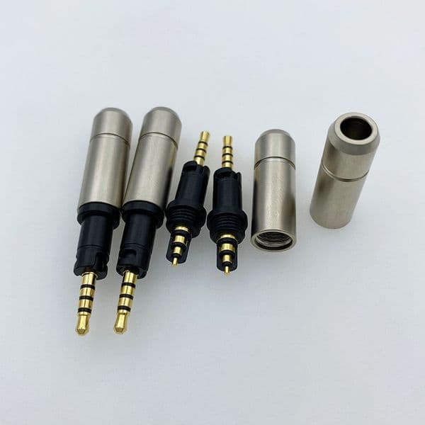 1Pcs 2.5mm Audio Jack 4 Poles Stereo Balanced Earphone Plug Gold Plated Adapter Headphone Wire Connector for Sennheiser Momentum