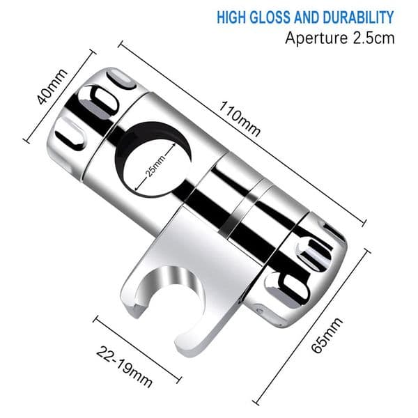 Shower Rail Head Slider Holder Adjustable Clamp Holders Bracket Bathroom Household Supplies