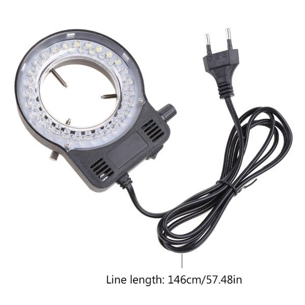 Microscope Lamp Single Cylinder Binocular Stereo Microscope Ring Integrated Ring Light Adjustable Center Spotlight Dropshipping
