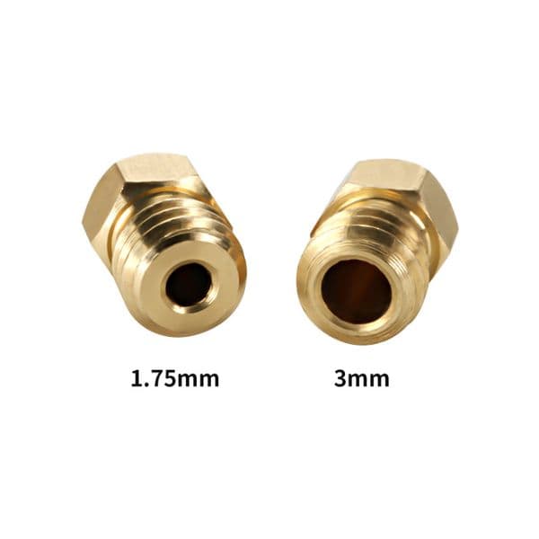 MK8 Brass Nozzle 0.1MM 0.2MM 0.3MM 0.4MM 0.5MM 0.6MM 0.8MM 1.0MM Extruder Print Head Nozzle Suitable For 1.75MM 3.0MM 3D Printer