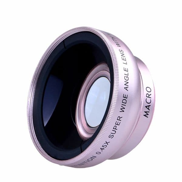 ORBMART Universal Clip Professional HD Camera Lens Kit 0.45x Super Wide Angle Lens + 12.5x Super Macro Lens Mobile Phone Lense