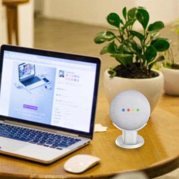 SPORTLINK For Google Home Nest Mini Desktop Stand Table Holder Smart Voice Assistants Portable Kitchen Bedroom Study Audio Mount