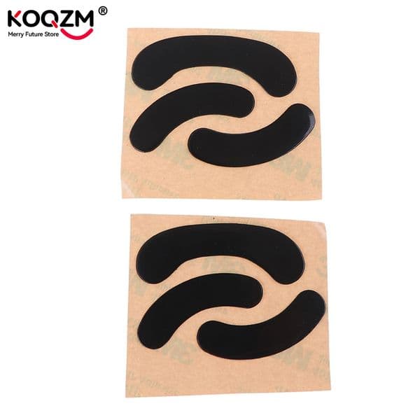 2Sets Mouse Skates Replacement Glide Feet Pads Black Mouse Feet Sticker For Steel Series XAI/Sensei/for RAW/MLG Mouse