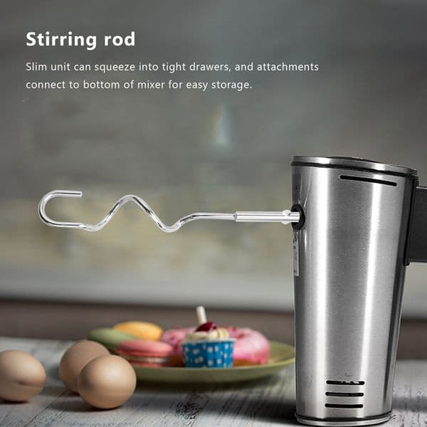 HOT SALE 4Pcs Economical Electric Hand Mixer 7-Speed Handheld Egg Whisk Kitchen Egg Sticks Dough Hooks