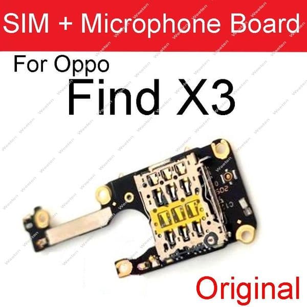 SIM+Mic phone Flex Cable For OPPO Find X X2 X3 Pro X2 Neo X3 Neo phone With Headphone Plug Board Parts