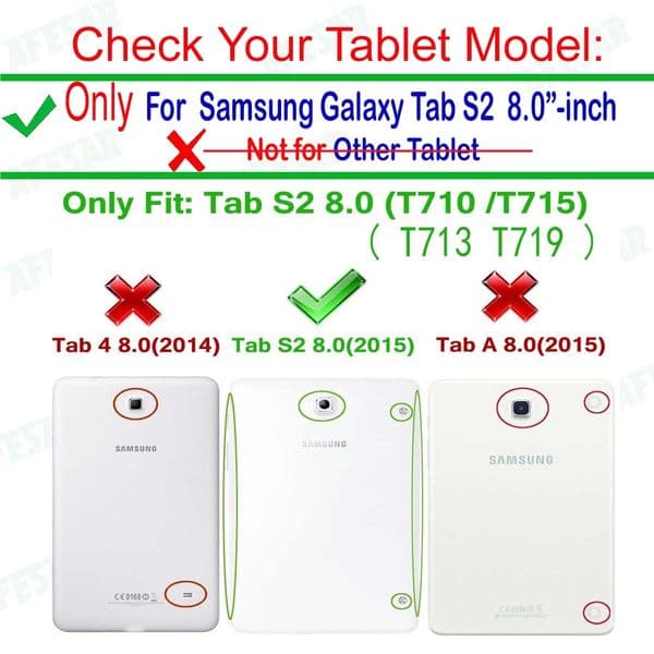 SM-T710 T715 T713 T719 Tab S2 8.0 Case Cover , Ultra Slim Case For Samsung Galaxy Tab S2 8.0 Smart Cover Magnet Auto Sleep Case