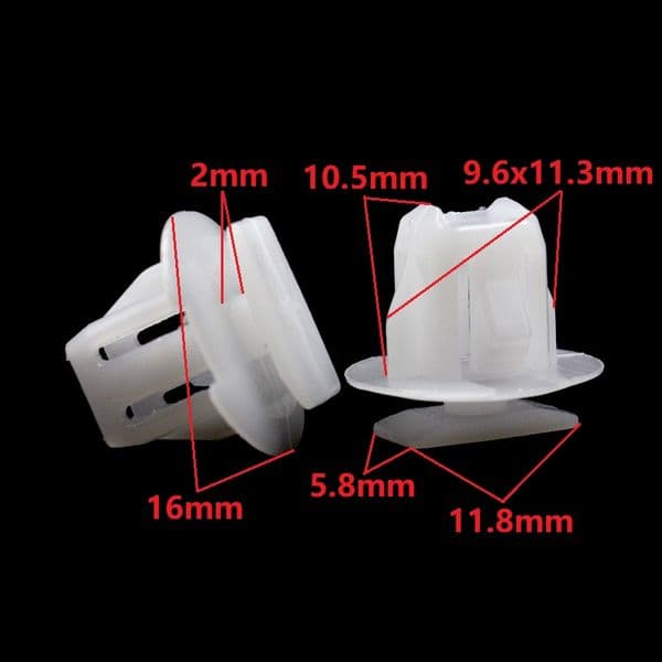 50Pcs Door Panel Fender Wheel Retaining Clip For Nissan Car Body Fastener