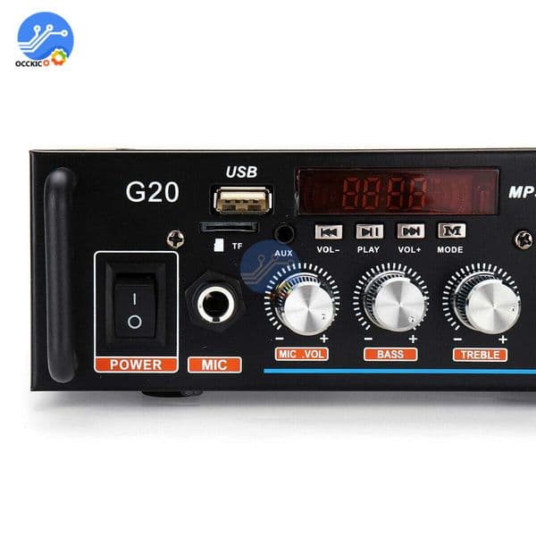 220V 600W Home Amplifiers HiFi Subwoofer Home Theater Sound System Audio Car Amplifiers FM TF AUX MP3 Player Remote Control