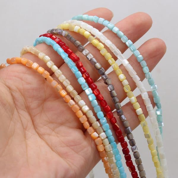 Natural shell beaded shape exquisite shell loose spacer beads for jewelry making DIY necklace bracelet earrings accessories
