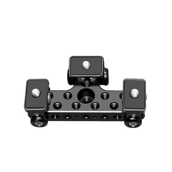 Triple Ball Head Mount 1/4 Screw Phone Stand Holder Aluminium Alloy Universal for Video Tripod Live Vlog Bracket Mobile Selfie