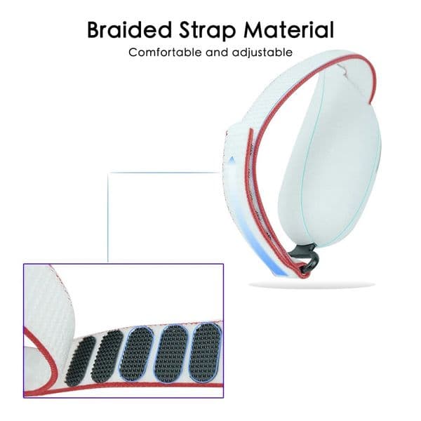 For Meta Quest 3 Controller Grips with Non-Slip Battery Handle Cover and Adjustable Braided Hand Strap For Quest3 Accessories