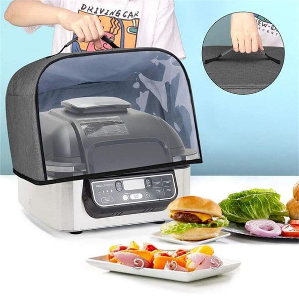 household Bread Baking Oxford Fabric For Ninja Foodi Grill With Storage Pockets Toaster Cover Air Fryer Hood Kitchen Dust