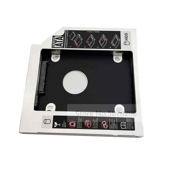 12.7mm 2nd HDD SSD Hard Drive Optical bay Caddy Adapter for SuperDrive 27" 25" 21" inch iMac DVD Late 2009 2010 2011 2012 2013