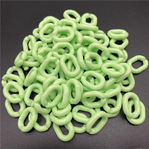 20pcs/Lot 20mm*15mm Acrylic Twisted Chains Assembled Parts Beads For Jewelry Making DIY Bracelet Necklace Earrings Accessories