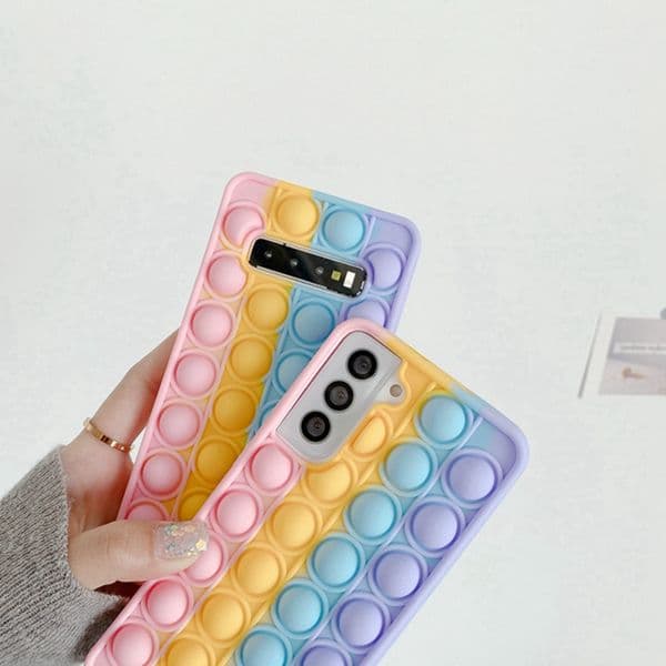 Push Bubble Case for Samsung Galaxy A14 A22 A52 5g A13 A53 A32 A33 A51 4g A71 A50s S22 S20 Ultra S21 FE S10 Note 10 Plus Cover