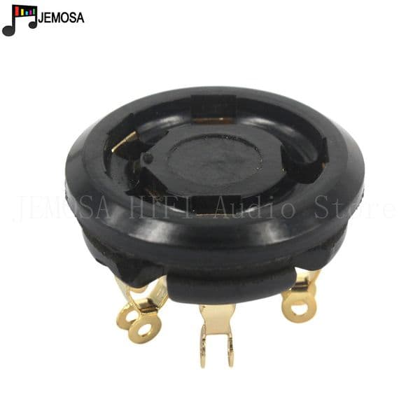 10PCS 5Pins Bakelite Tube Socket GZS5-2 Gold Plated For 807 FU7 FD422 24 37 45 Vacuum Tube Audio HIFI Free Shipping
