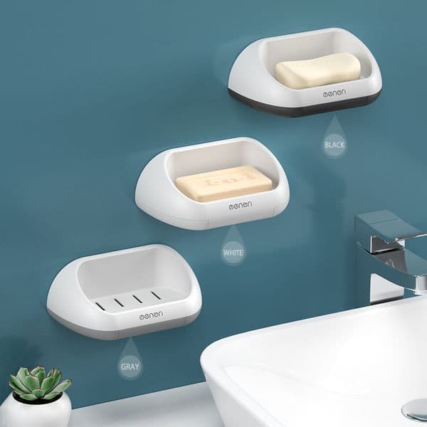 Soap Holder Storage Box Drain Pan Bathroom Shelf For Home Accessories Sets Dish Plastic Hand Sanitizer Bath Shower Wishes All