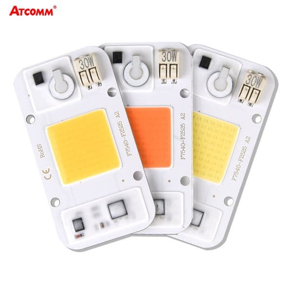 LED Chip Matrix AC 220V High Power 20W 30W 50W COB Chip LED Lamp No Need Driver for Flood Light Spotlight Outdoor DIY Lighting