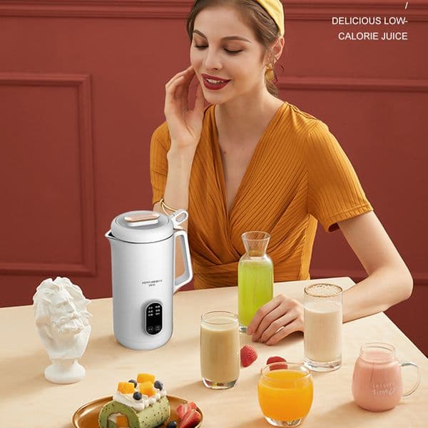 220V Soybean Milk Machine Electric Juice Portable Blender Mixer Free Filter Automatic Heating Soybean Milk Home Multi-soymilk