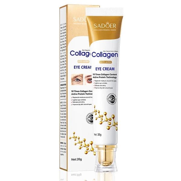 SADOER Collagen Eye Cream Anti Dark Circles Eye Bags Firming Moisturizing skincare Eyes Cream Skin Care for Eyes 240624