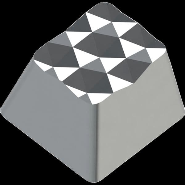 1 Piece Prism Honeycomb Geometric Art Artwork Chroma Key Cap Zinc Aluminum Alloy Metal Keycap For MX Switch Mechanical Keyboard