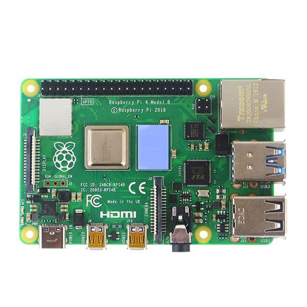 Raspberry Pi 4 Cooling Fan with Silicone Pad Aluminum Heat Sink Cooler for Raspberry Pi 4 Model B