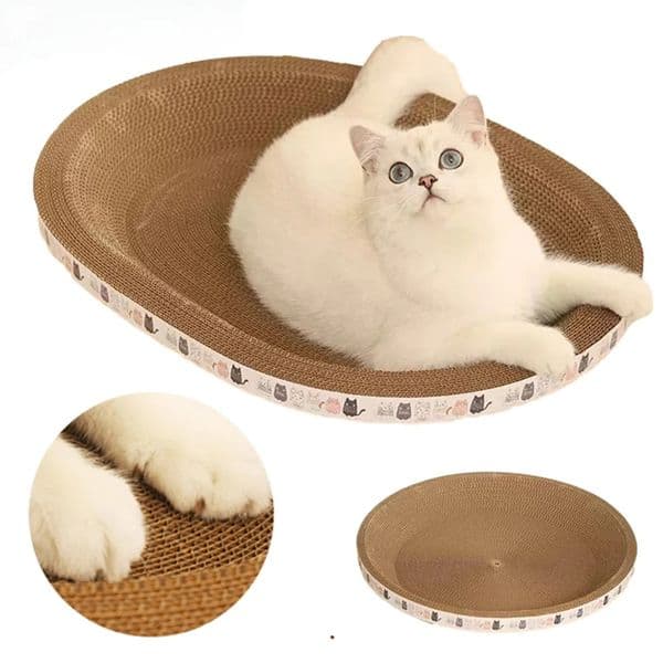 Cat Toys Pet Cat Scratching Board Corrugated Cardboard Pad Grinding Nails Interactive Protecting Furniture Cats Scratcher Toy