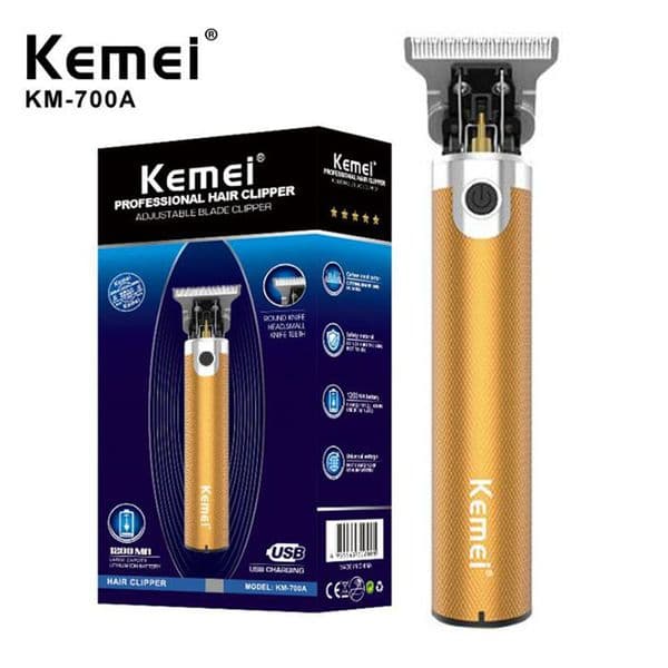 Electric Hair Trimmer Barber Clipper Oil Head Clipper Professional Haircut Machine KM-700A USB Rechargeable Carving Hair Clipper