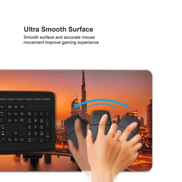 City views New York Moscow Tokyo Dubai Mousepad Desk Table Game Office Work gamer Large Mouse pad Mats Non-slip Laptop Cushion