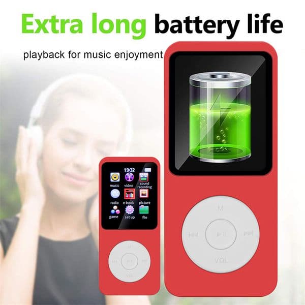 Student Pocket MP3 Player Bluetooth Compatible Speaker HiFi Music Speaker Portable Walkman with Radio FM Recording Ebook