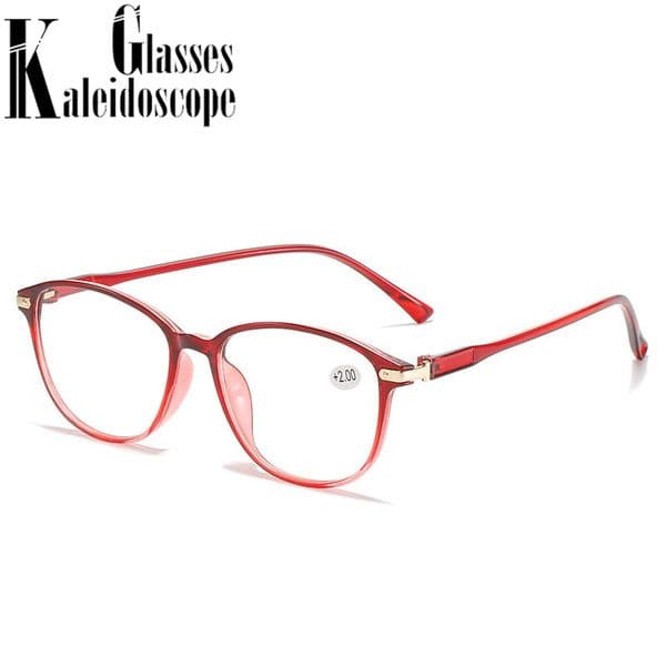 New Trendy Finished Reading Glasses for Women Men Vintage Lady Round Frame Hyperopia Eyewear Diopter +100 150 250