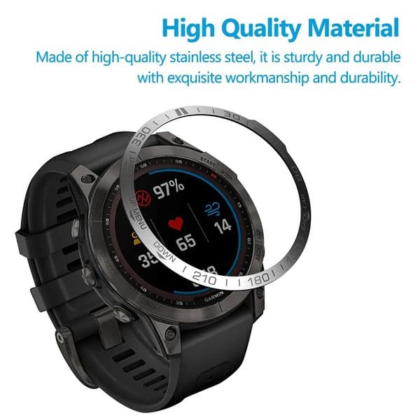 Ring Case For Garmin Fenix 7 7X 6 6X Pro Smart Watch Ring Bezel Styling Frame Case Cover Metal Rings Anti Scratch Protection