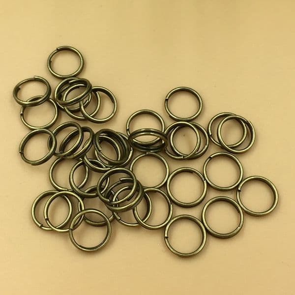 8mm Metal Split Double Loops Open Jump Rings Jewelry Findings For DIY Bracelet Necklace Connector Key chains Making