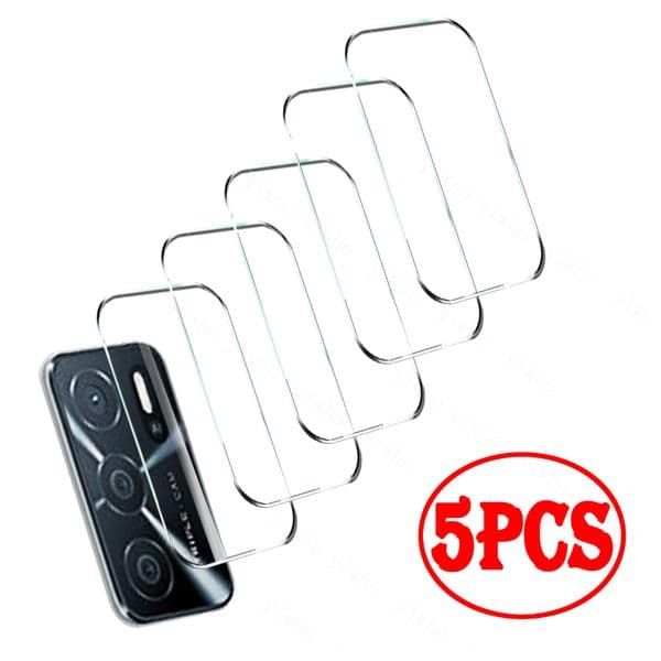 5PCS Full Cover Tempered Glass For Oppo A16 A15 A53 A53S 5G A72 A73 A74 A92 A93 A94 A95 A55 A54 A5 Protector Camera lens Glass