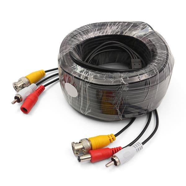 5-50M Security CCTV Cable BNC+RCA+DC Connector 3 in 1 CCTV Camera Video Audio AV Power Cable For Surveillance Camera DVR System