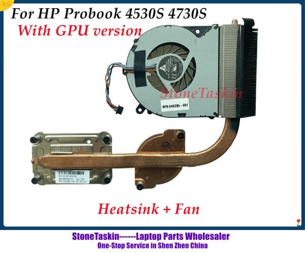 StoneTaskin Original For HP Probook 4530S 4730S Laptop FAN KSB0505HB 646283-001 646285-001 GPU Cooling Heatsink with Fan Test