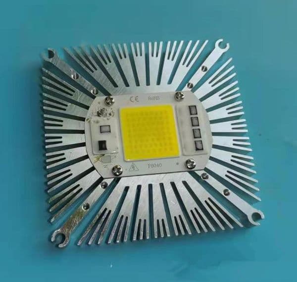 97x20mm Square LED Heatsink Radiator Aluminum 50W Heat Sink Radiator for 50W High led chip cooling work