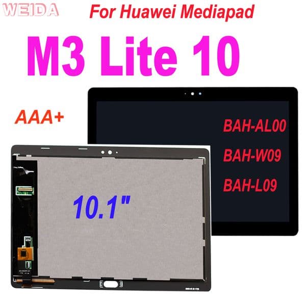 10.1" Display For Huawei Mediapad M3 Lite 10 BAH-AL00 BAH-W09 BAH-L09 LCD Display Touch Screen Digitizer Assembly Replacement
