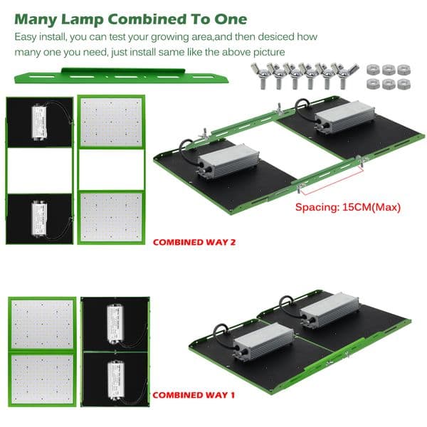 500W 1000W Samsung Diodes LED Grow Light Full Spectrum Plant Growing Lamp With Daisy Chain For Indoor Plants Greenhouse Seedling