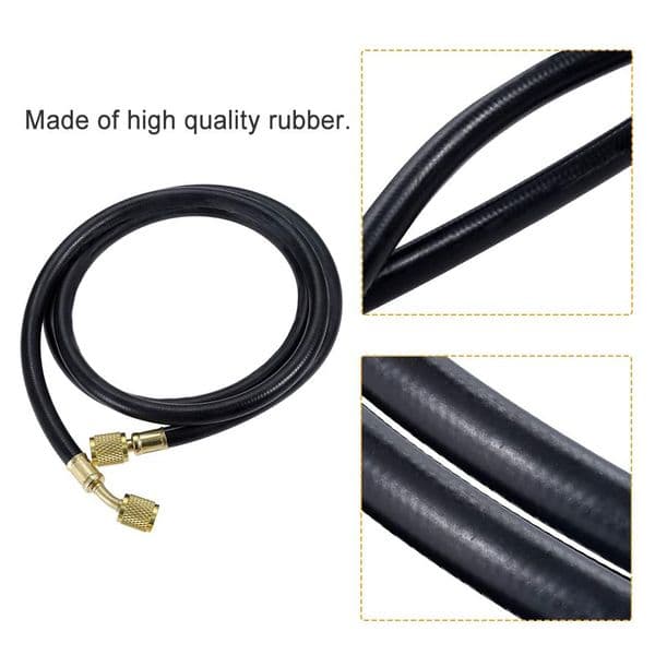 59 Inch Charging Hose HVAC 1/4 SAE 800PSI AC Charge Hose Guage R410a R134a Hose 59inch 4000 Psi HVAC Gauges Tool